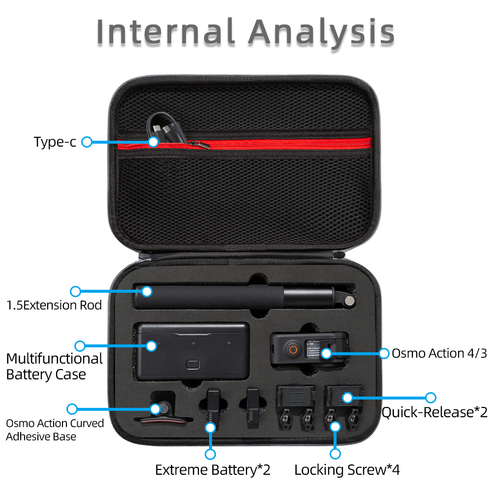 For DJI Osmo Action 4 Storage  - مراجعة Drone Camera Action وسعره