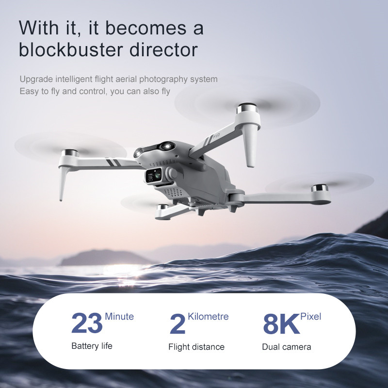 New 4K HD dual camera with GPS - مراجعة Drone Camera Wide Angle وسعره