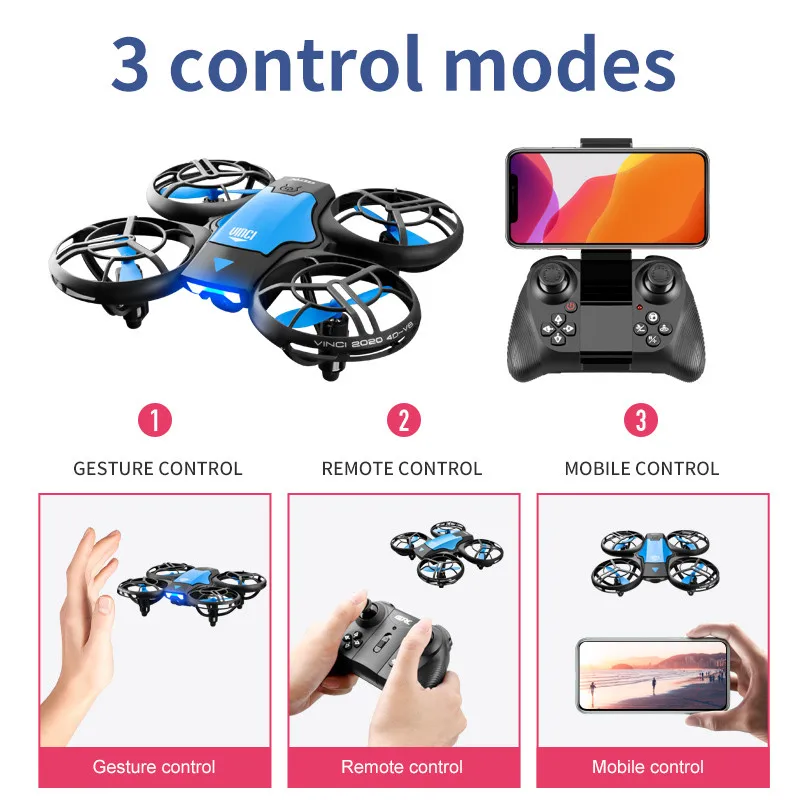V8 New Mini Drone 4k professio - مراجعة Drone Camera Wide Angle وسعره