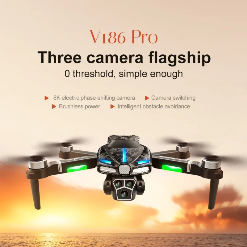 New V186 Pro Drone Professiona - مراجعة Drone Camera Professional وسعره
