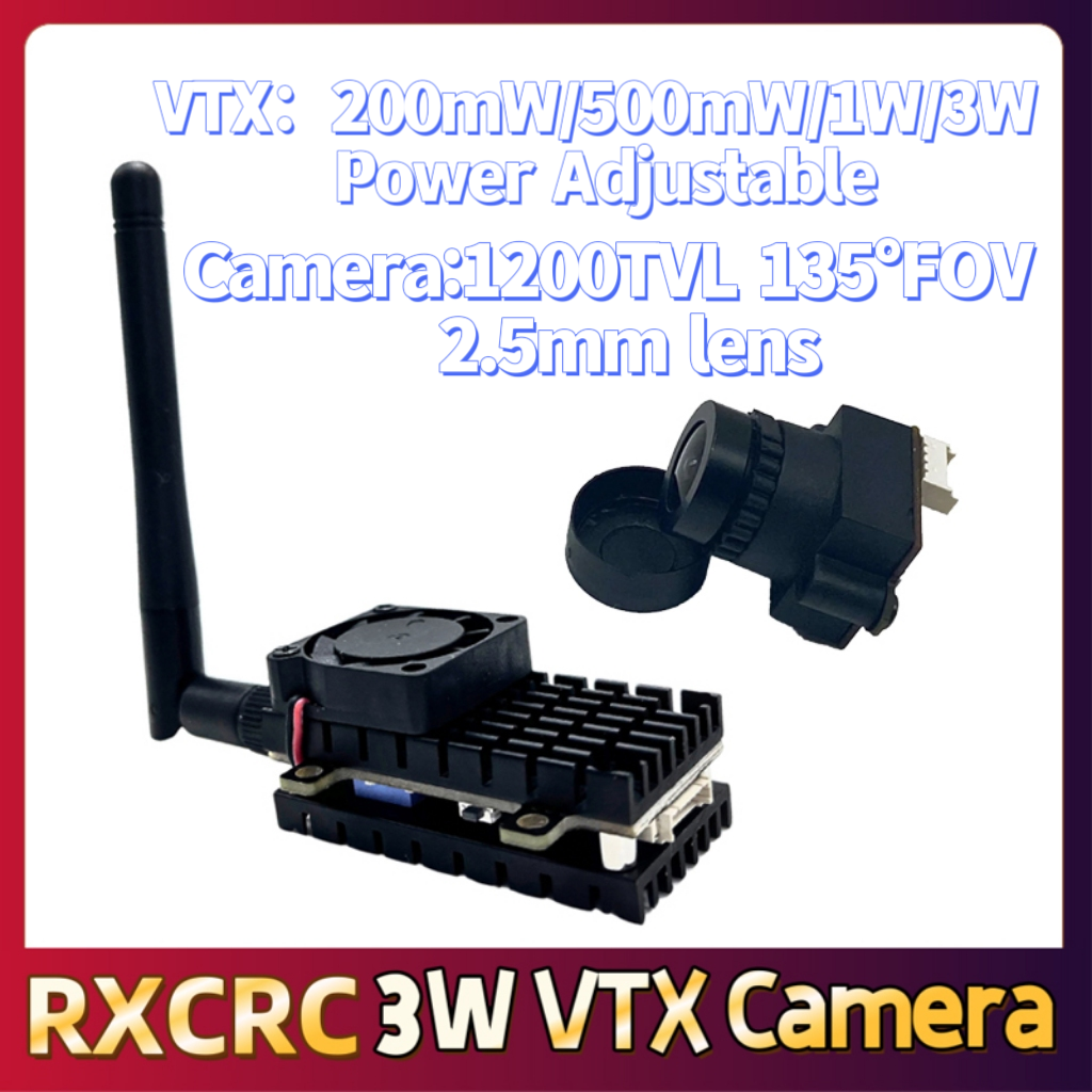 RXCRC 5.8G 3W Video VTX transm - مراجعة Drone Camera Lens وسعره
