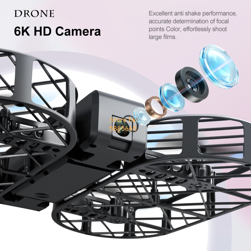 8K HD Camera 360° Protection O - مراجعة Drone Camera 4K وسعره