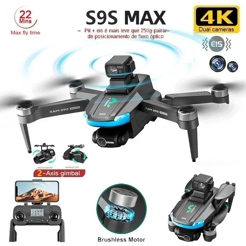 NEW S9S MAX MINI Drone 4K 2-Ax - مراجعة Drone Camera 4K وسعره