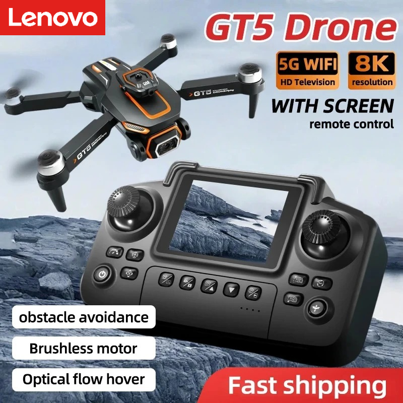 Lenovo GT5 Mini Drone 4K HD du - مراجعة Drone Camera Wide Angle وسعره