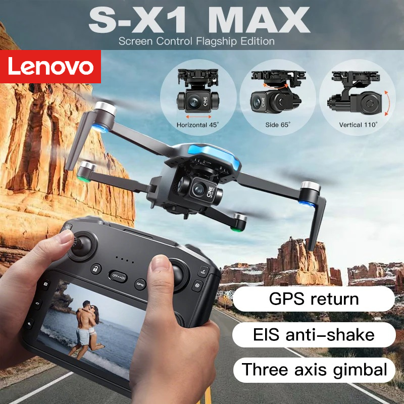Lenovo GPS S-X1 Drone Three-ax - مراجعة Drone Camera Thermal وسعره