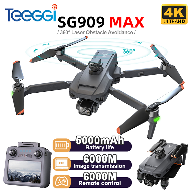 Teeggi SG909 MAX GPS Drone Wit - مراجعة Drone Camera With Gimbal وسعره