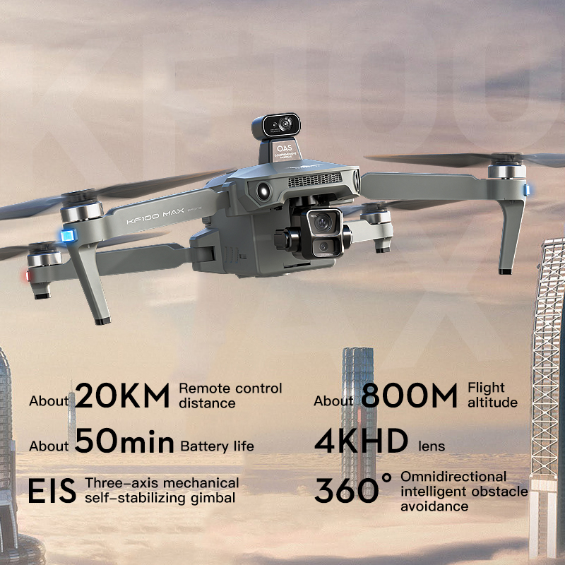 SJRC KF100 MAX 8K UHD Photo HD - مراجعة Drone Camera Professional وسعره