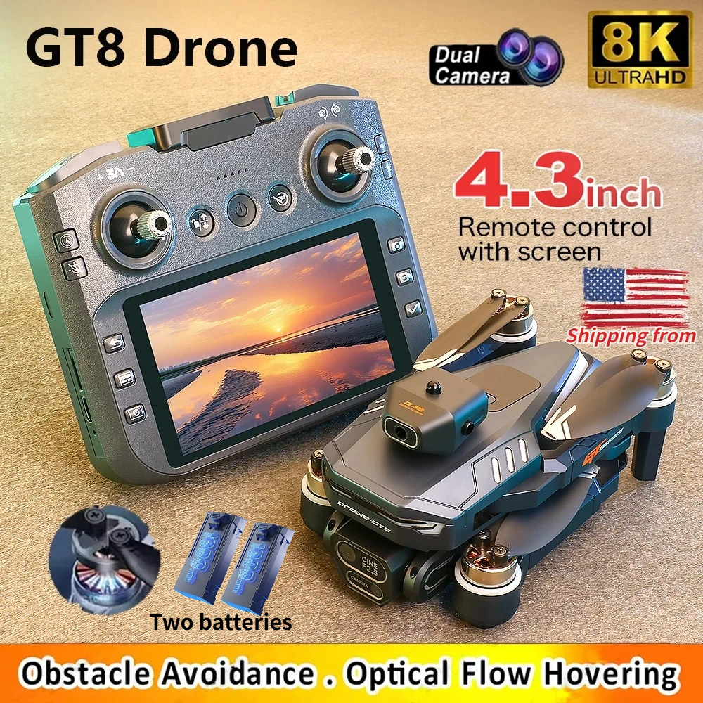 GT8 Drone 4.3inch Screen Contr - مراجعة Drone Camera Vlog وسعره