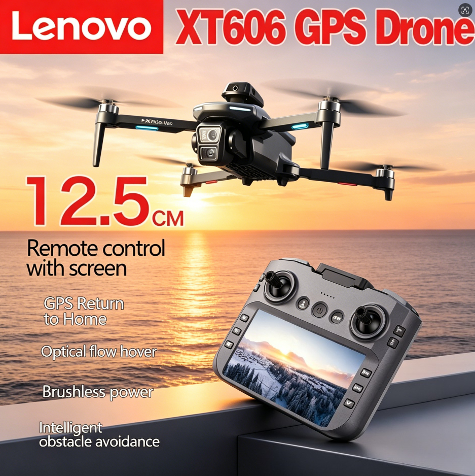 Lenovo XT606 MAX GPS Drone 4k  - مراجعة Drone Camera Thermal وسعره