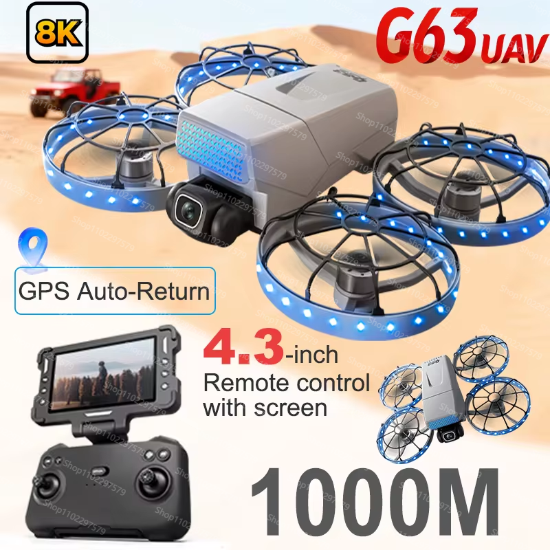 100% Original G63 Drone Remote - مراجعة Drone Camera Vlog وسعره