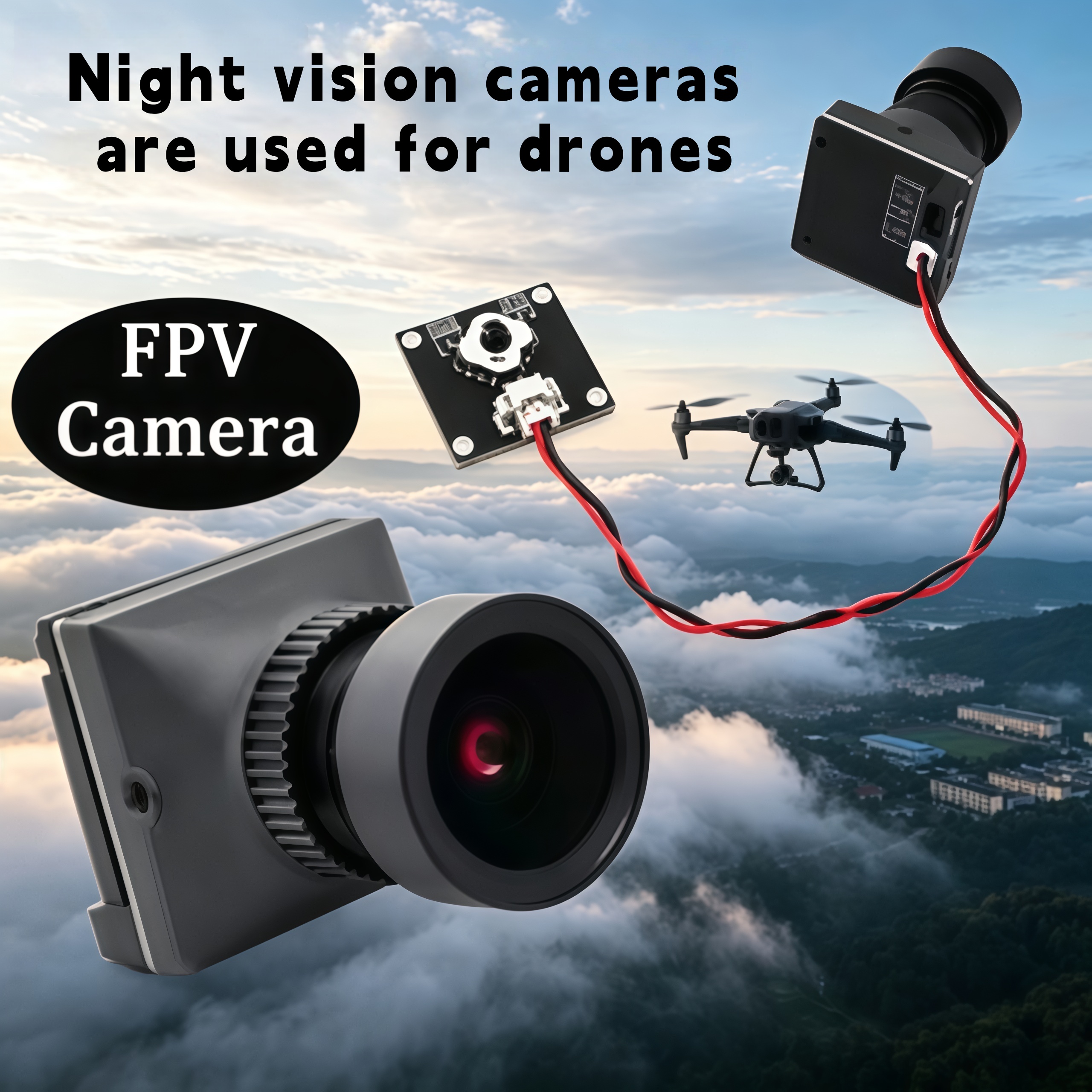1500TVL HD CADDX Snail FPV Cam - مراجعة Drone Camera Lens وسعره
